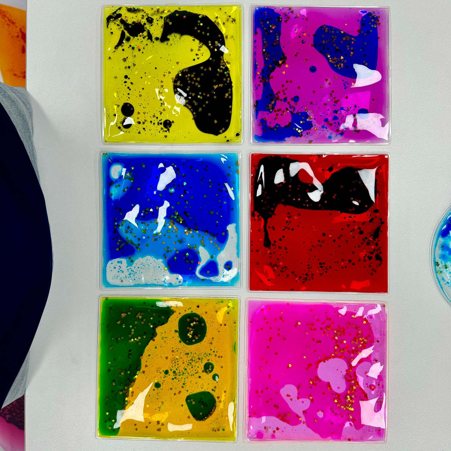 Liquid sensory toy - Square