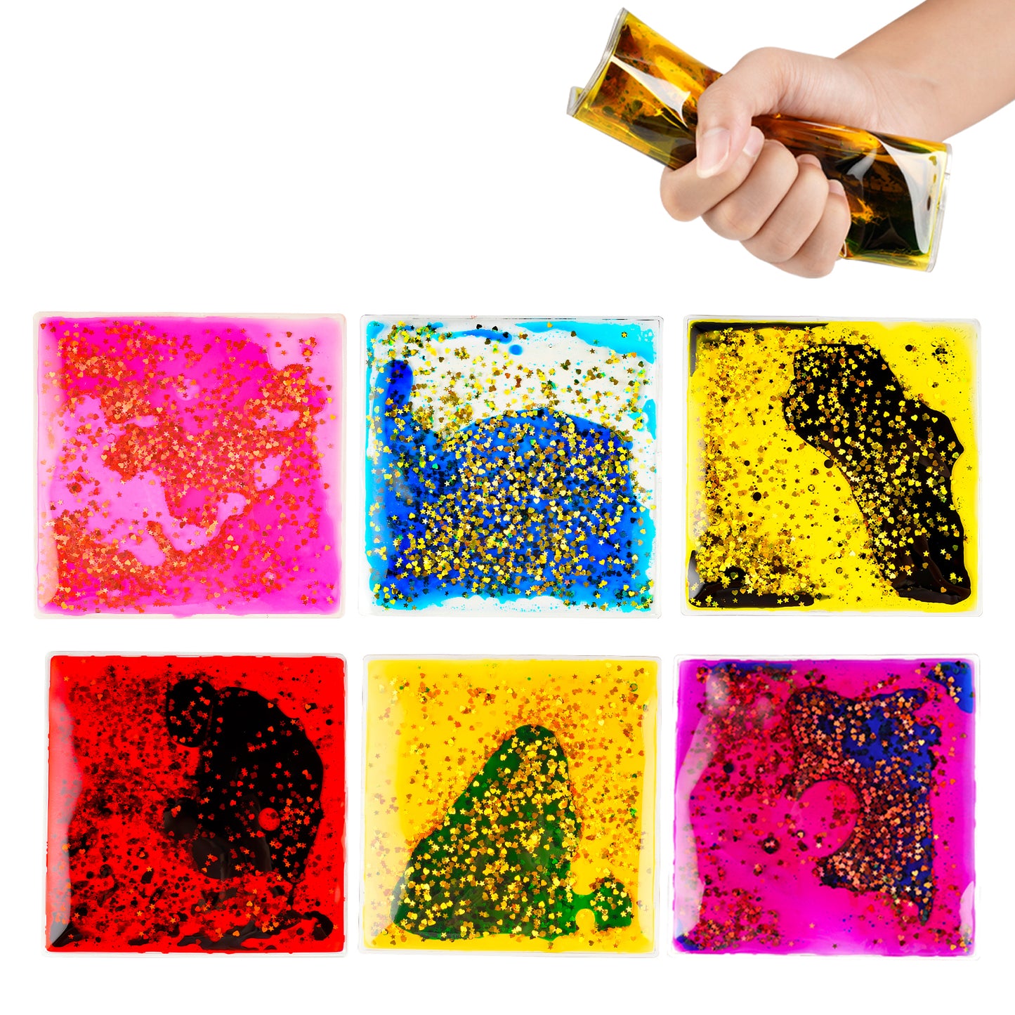 Liquid sensory toy - Square