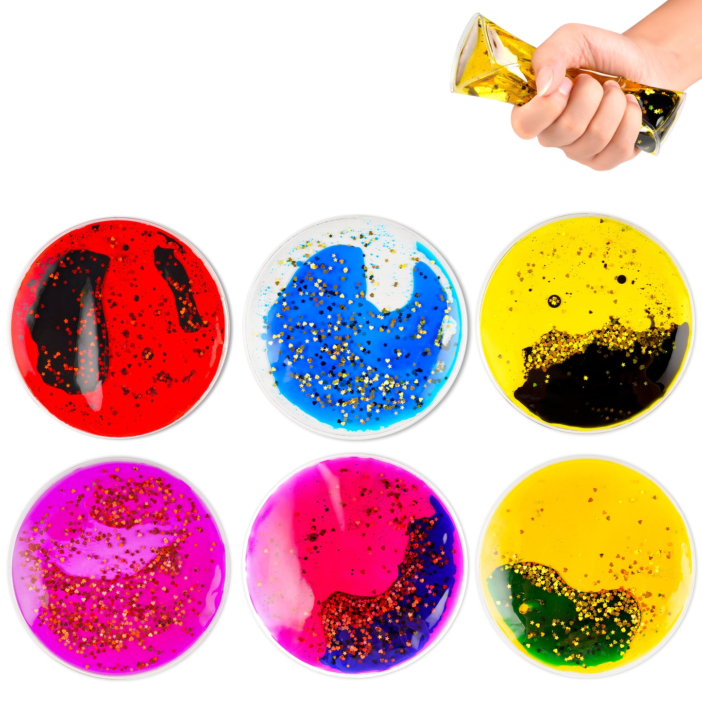 Liquid sensory toy - Round