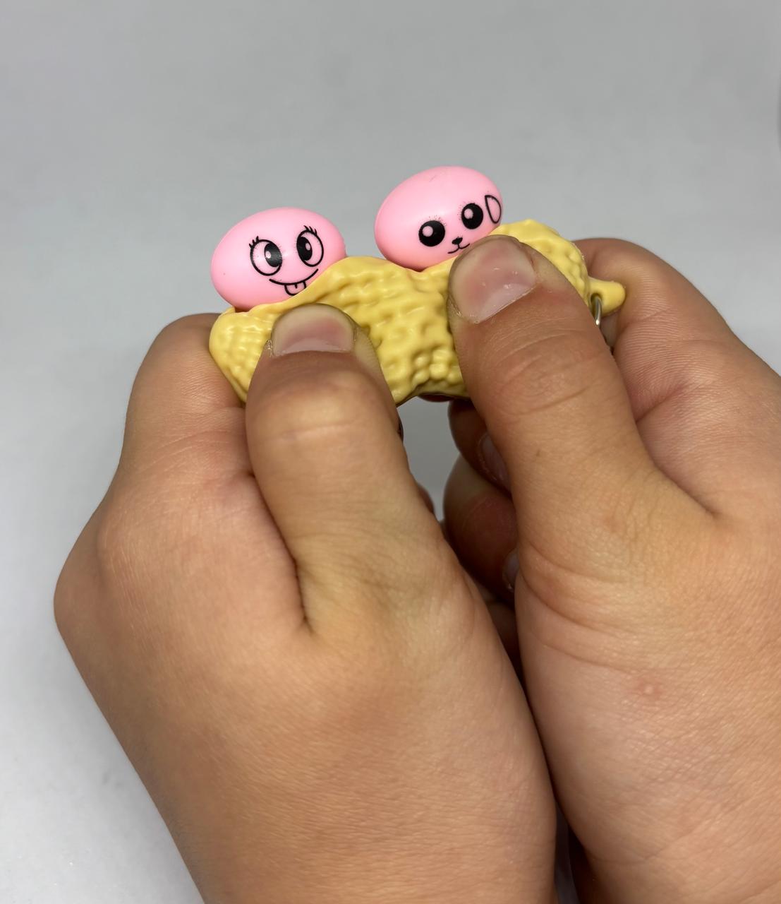 Peanut fidget keychain