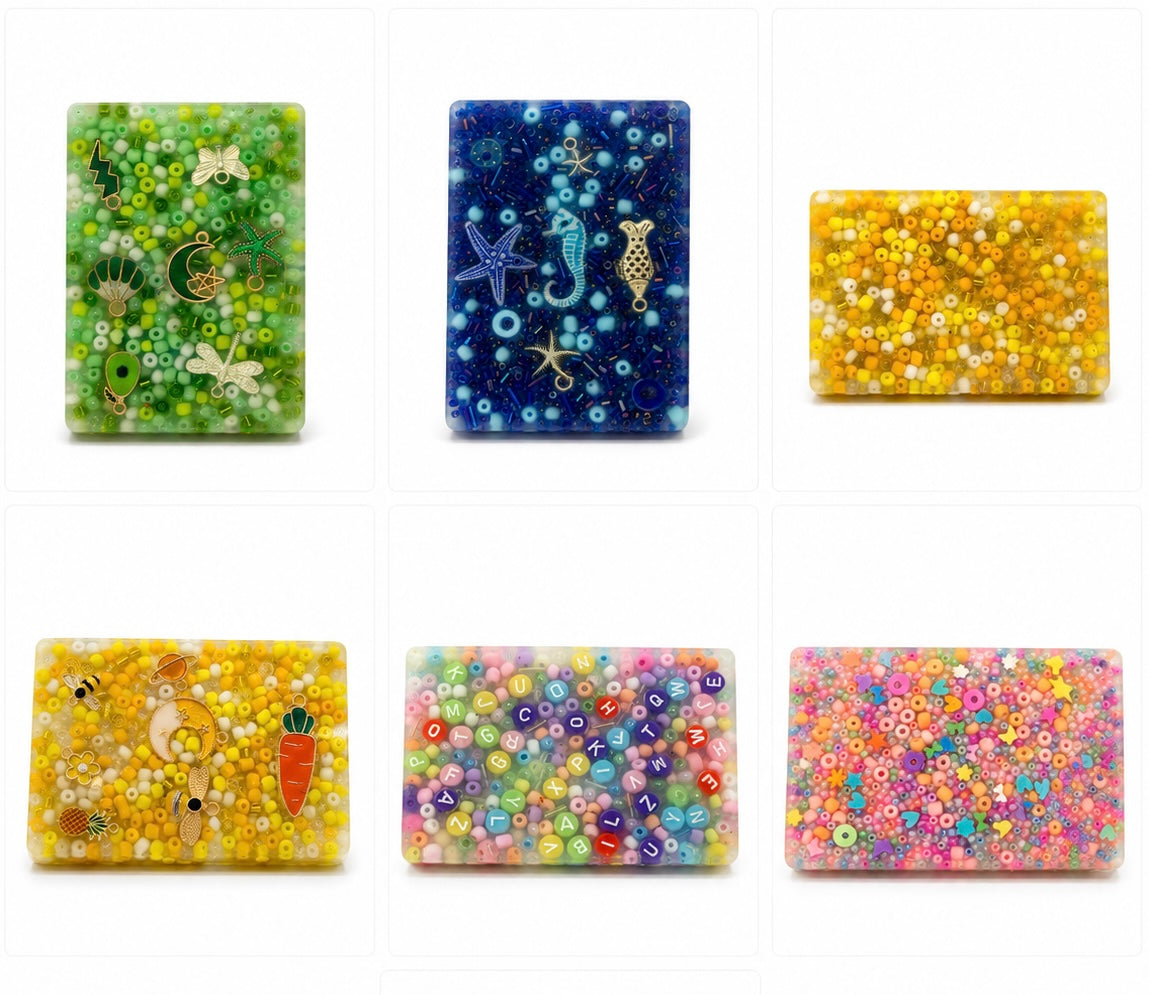Sensory Picking Rectangles with Beads